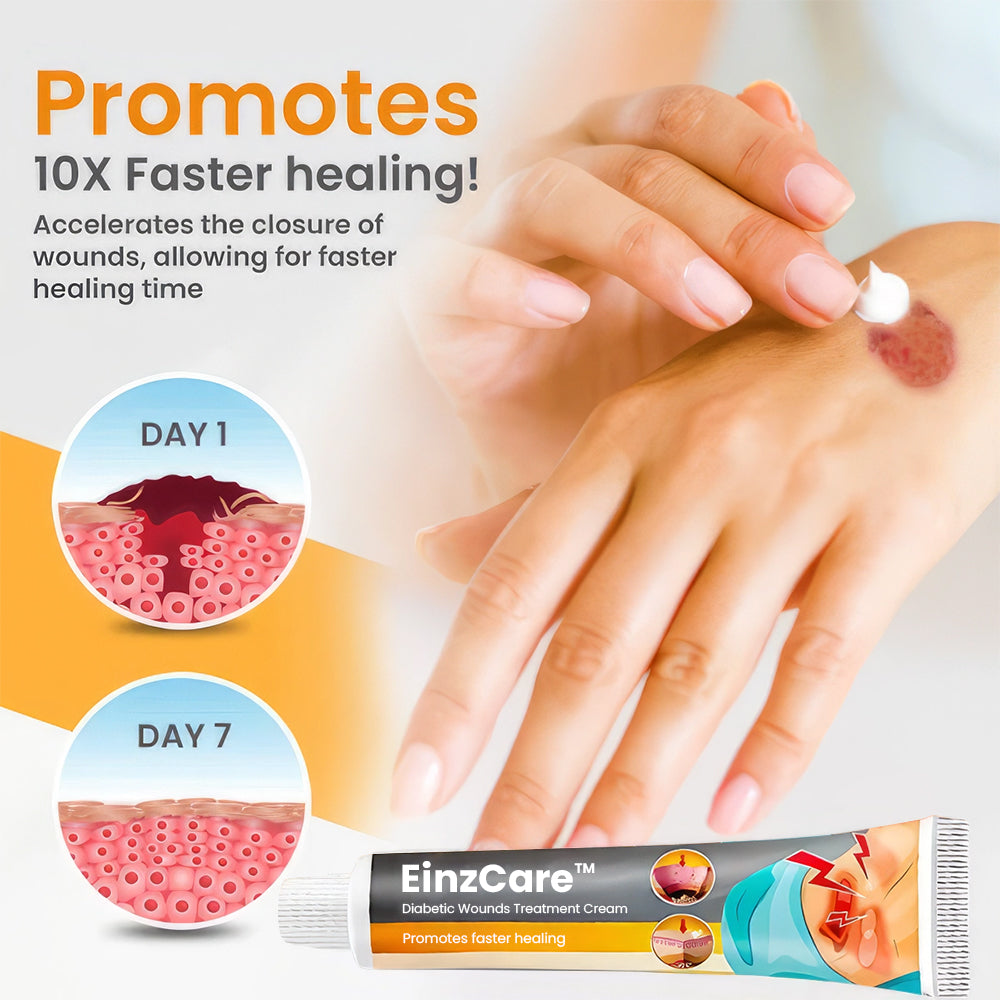 EinzCare™ Diabetic Wounds Treatment Cream -  Recommended by Experts! 🔥 80% Limited Discounts! 💰