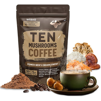 WEBAG Power Men's Enhancement Mushroom Coffee