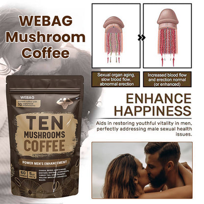 WEBAG Power Men's Enhancement Mushroom Coffee